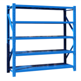 中型貨架主架2000×500×2000mm(五層,300kg/層,藍色)