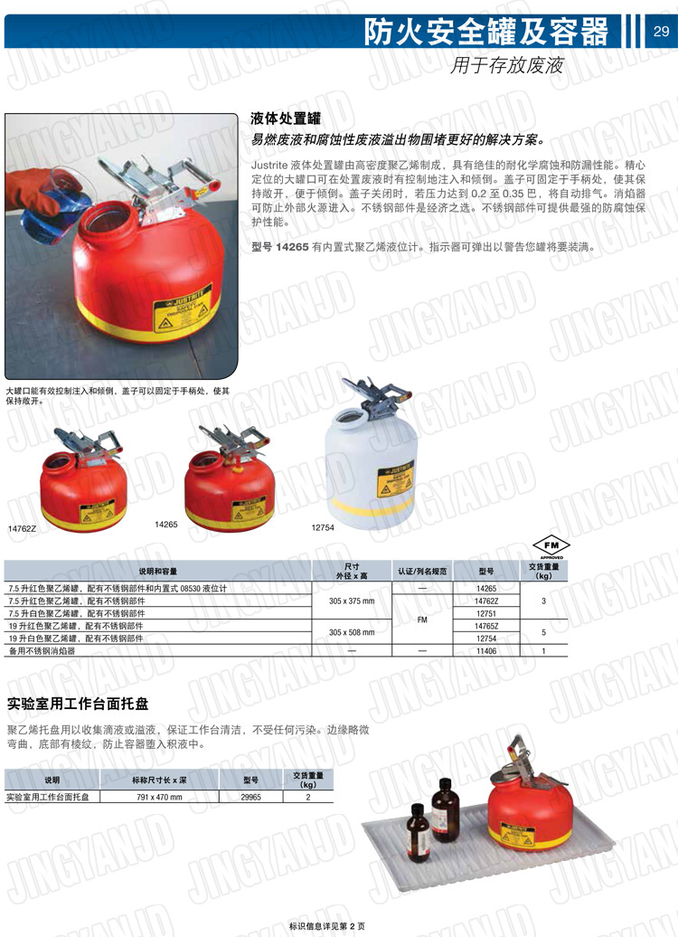 JUSTRITE，美國(guó)杰斯瑞特，justriteI型安全罐,柴油汽油存放罐，酒精松香水安全存儲(chǔ)罐，防火安全罐，防爆安全罐