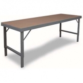 重型硬木鋼制臺(tái)面可折疊升降工作臺(tái)，WBF-TH-4896-95