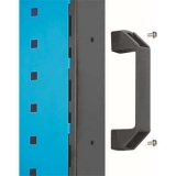 移動型雙面物料架960×610×1110mm(4方孔)，KM-2240